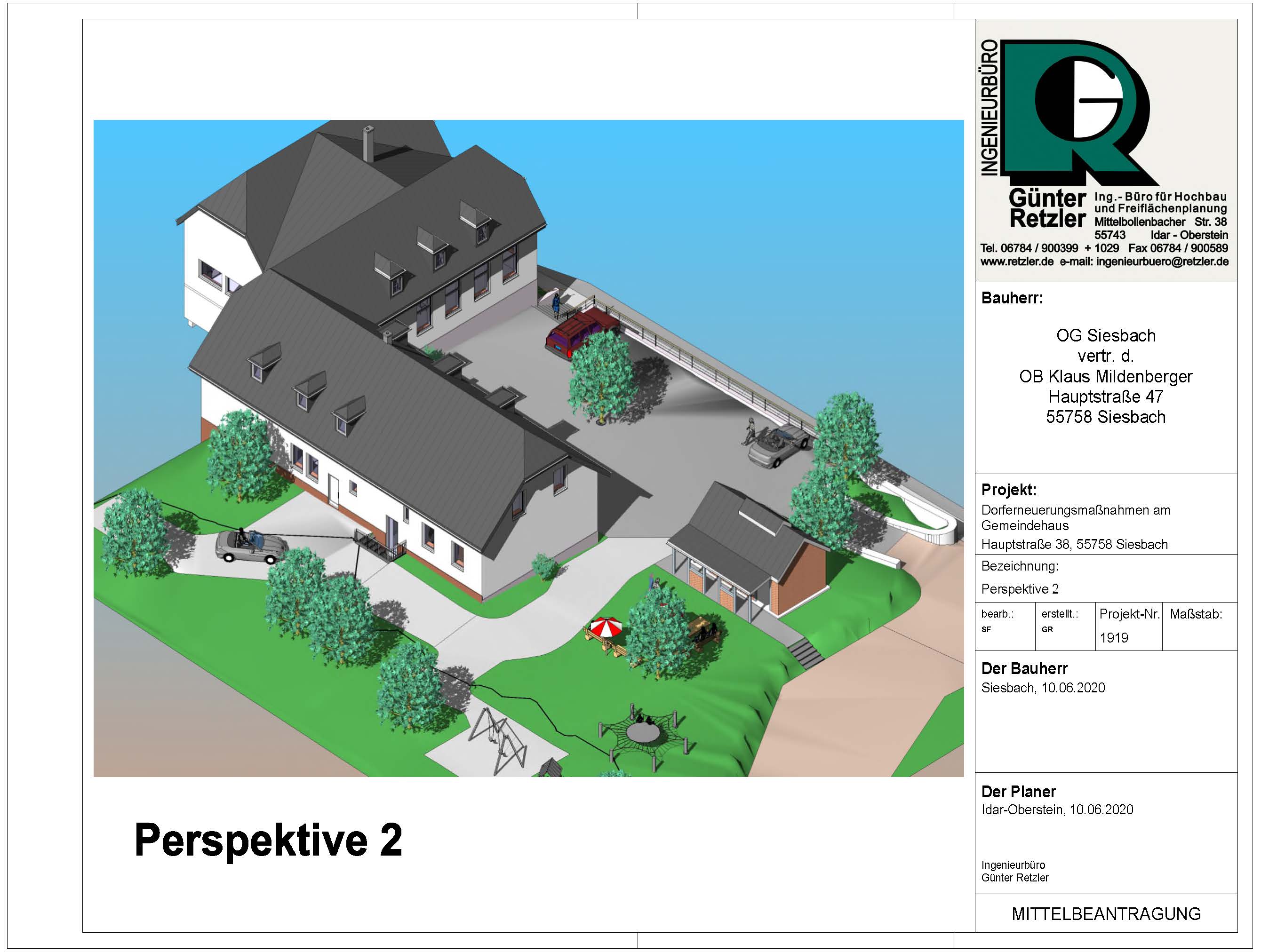 Maßnahme Siesbach Gemeindehaus - Marktplatz