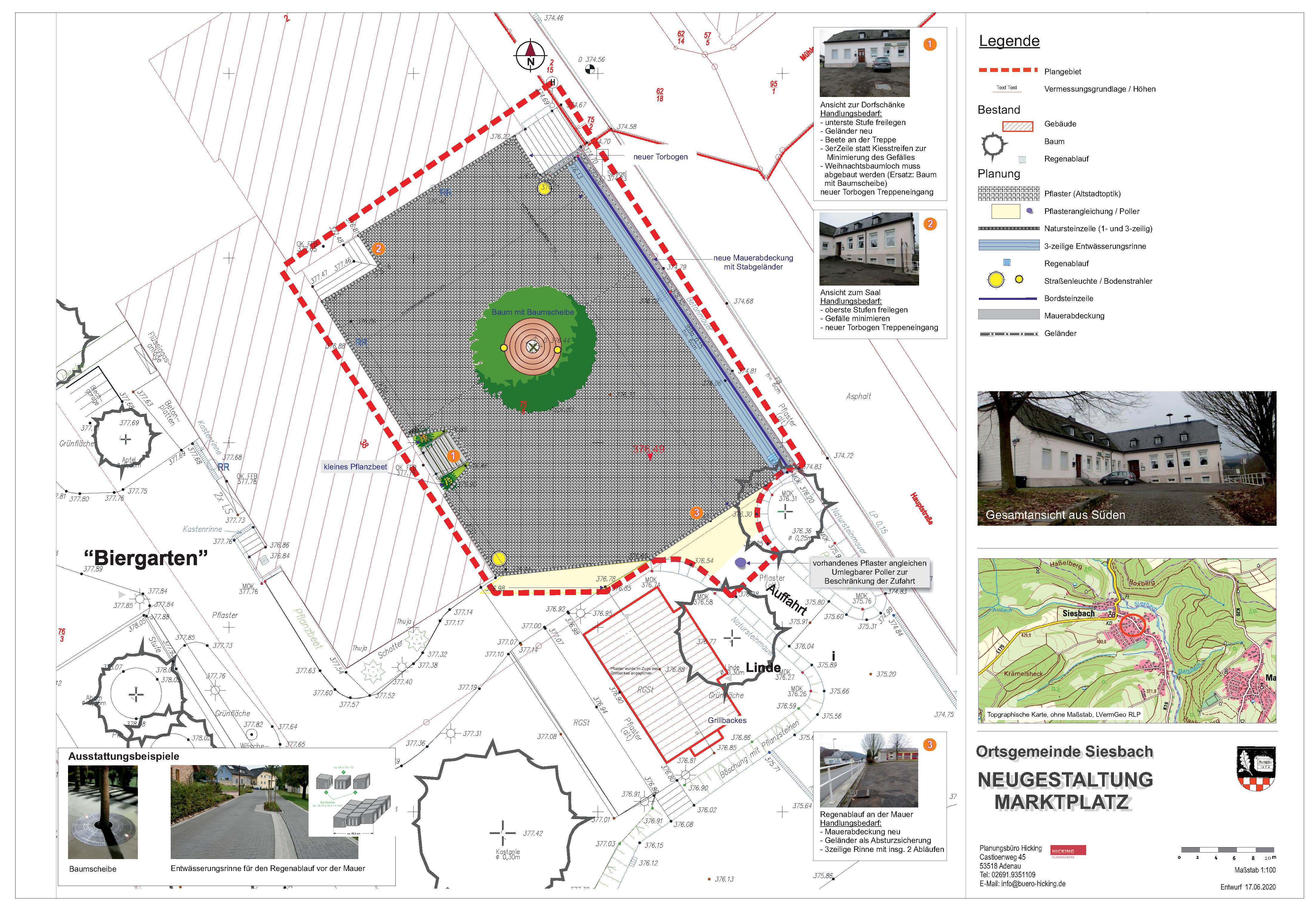 Maßnahme Siesbach Gemeindehaus - Marktplatz